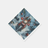 Dalmatiner Dog Riding Motorrad Weihnachten Serviette (Ecke)
