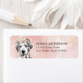 Dalmatiner Dog Rücksendeadressen-Aufkleber (Insitu)