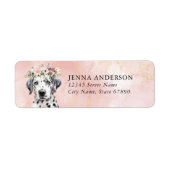 Dalmatiner Dog Rücksendeadressen-Aufkleber (Vorne)