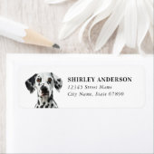 Dalmatiner Dog Rücksendeadressen-Aufkleber (Insitu)