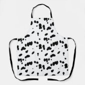 Dalmatiner Dog Schwarz-Weiß-Spot-Muster Schürze (Vorderseite)
