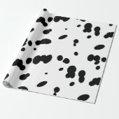Dalmatiner Dog Schwarz-Weiß-Spot-Print Geschenkpapier (Ungerollt)