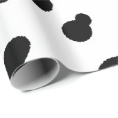 Dalmatiner Dog Schwarz-Weiß-Spot-Print Geschenkpapier (Rolleneckpunkt)