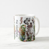 Dalmatiner Dog Tasse, lustiger Dalmatiner Kaffee Kaffeetasse (VorderseiteRechts)