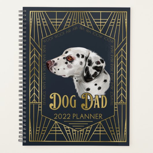 Dalmatiner Dog Vater Funny 2022 Planer (Vorderseite)