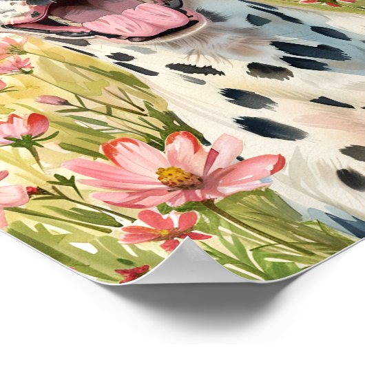 Dalmatiner Dog Wall Art Poster Print Deco (Ecke)