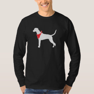 Dalmatiner Dog Wearing Red Bandana T-Shirt