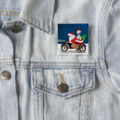 Dalmatiner Dog Weihnachts Weihnachtsmann Keuschkis Button (Beispiel)