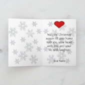 Dalmatiner Dog Weihnachtskarte Feiertagskarte (Innenseite)