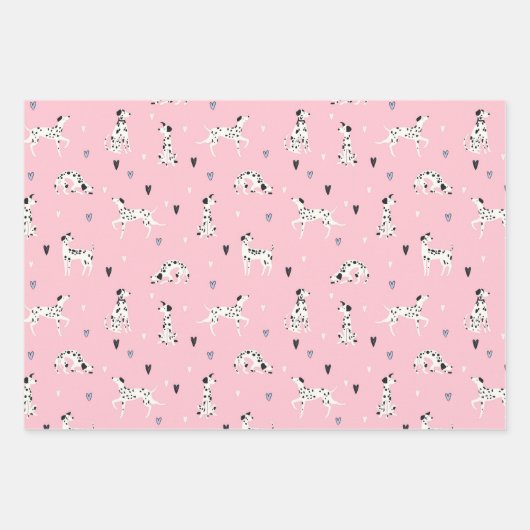 Dalmatiner Dog Wrapping Paper Set 3 Geschenkpapier Set (Vorderseite 3)