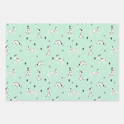 Dalmatiner Dog Wrapping Paper Set 3 Geschenkpapier Set (Vorderseite 2)