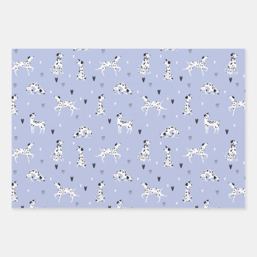 Dalmatiner Dog Wrapping Paper Set 3 Geschenkpapier Set (Vorderseite)
