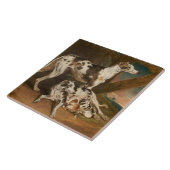 Dalmatiner Dogs (von James Ward) Fliese (Seite)