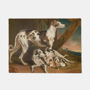 Dalmatiner Dogs (von James Ward) Fußmatte