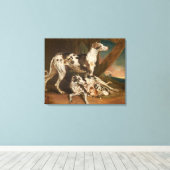 Dalmatiner Dogs (von James Ward) Leinwanddruck (Insitu (Holzboden))