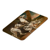Dalmatiner Dogs (von James Ward) Magnet (Linke Seite)