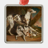 Dalmatiner Dogs (von James Ward) Ornament Aus Metall (Vorne)