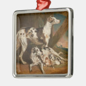 Dalmatiner Dogs (von James Ward) Ornament Aus Metall (Links)