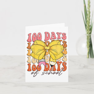 Dalmatiner Dots Coquette Bow 100 Tage Pen der Schu Karte