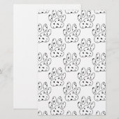 Dalmatiner Druckmuster Briefpapier (Vorne/Hinten)