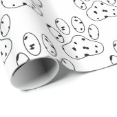 Dalmatiner Druckmuster Geschenkpapier (Rolleneckpunkt)