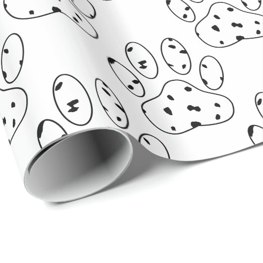 Dalmatiner Druckmuster Geschenkpapier (Rolleneckpunkt)