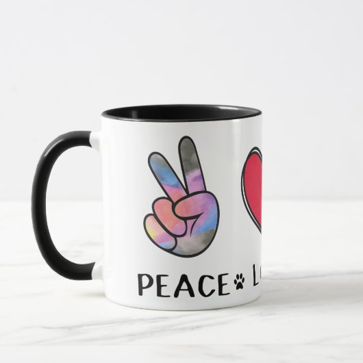 Dalmatiner Eigentümer Peace Liebe Hund liebt Tasse (Links)