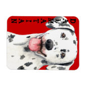 Dalmatiner-Farbblock Magnet (Horizontal)