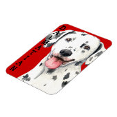 Dalmatiner-Farbblock Magnet (Linke Seite)