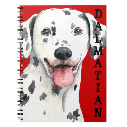 Dalmatiner-Farbblock Notizblock (Vorderseite)