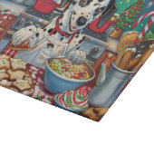 Dalmatiner Feiertag Backen: Feierliche Weihnachten Schneidebrett (Ecke)