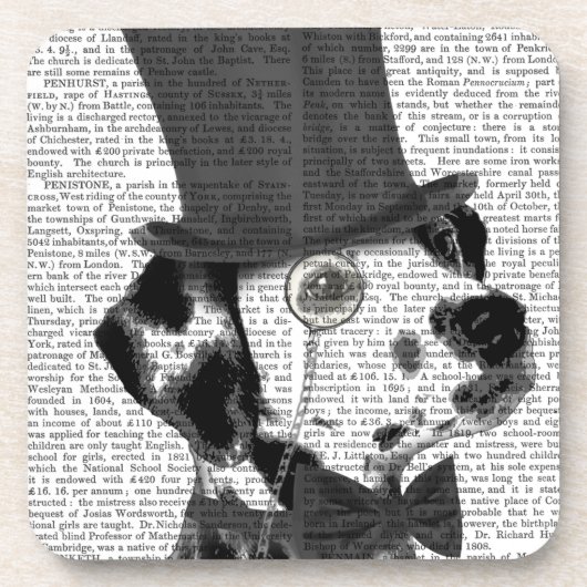 Dalmatiner, Festhund und Hut Getränkeuntersetzer (Vorderseite)