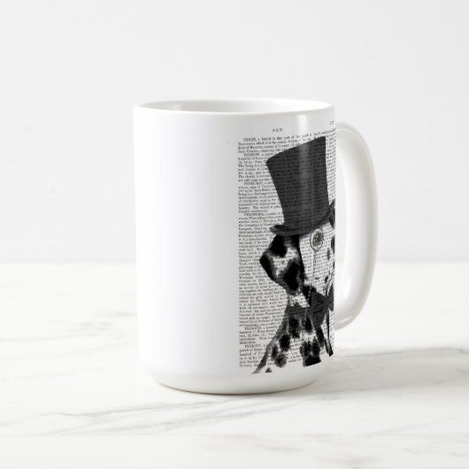 Dalmatiner, Festhund und Hut Kaffeetasse (VorderseiteRechts)