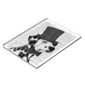 Dalmatiner, Festhund und Hut Notizblock (Linke Seite)