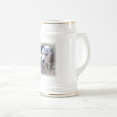 Dalmatiner-Feuer-Hundebier Stein Bierglas (VorderseiteRechts)