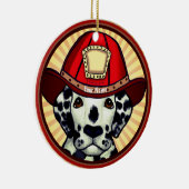 Dalmatiner Feuerwehrschmuck Keramik Ornament (Rechts)