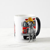 Dalmatiner Fire Truck Tasse 15oz (VorderseiteRechts)