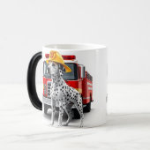 Dalmatiner Fire Truck Tasse 15oz (Vorderseite Links)