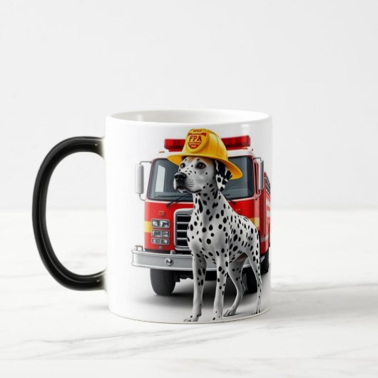 Dalmatiner Fire Truck Tasse 15oz (Links)