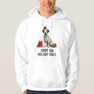 Dalmatiner Flecken auf Urlaubsstimmung Weihnachts- Hoodie