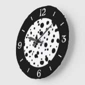 Dalmatiner Flecken Druck Große Wanduhr (Winkel)