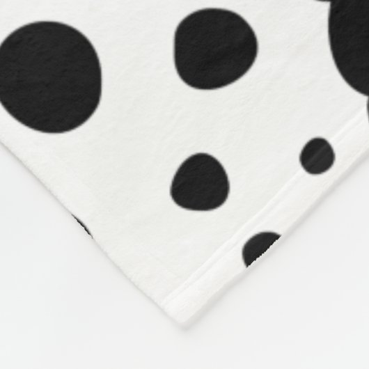 Dalmatiner Flecken Fleecedecke (Ecke)