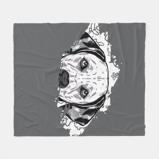 Dalmatiner Fleecedecke (Vorderseite (Horizontal))