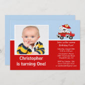 Dalmatiner  Foto Geburtstag Einladung (Vorne/Hinten)