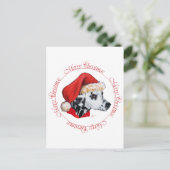 Dalmatiner Frohe Weihnachten (Stehend Vorderseite)