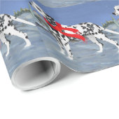 Dalmatiner Frohe Weihnachten Geschenkpapier (Rolleneckpunkt)