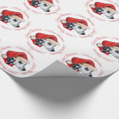 Dalmatiner Frohe Weihnachten Geschenkpapier (Ecke)