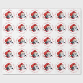Dalmatiner Frohe Weihnachten Geschenkpapier (Flach)