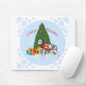 Dalmatiner Frohe Weihnachten Mousepad (Mit Mouse)