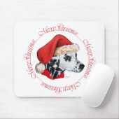 Dalmatiner Frohe Weihnachten Mousepad (Mit Mouse)